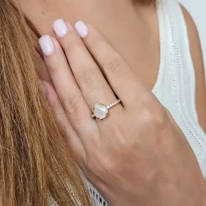 Bague Argent & Pierre de Lune - intuition et sérénité