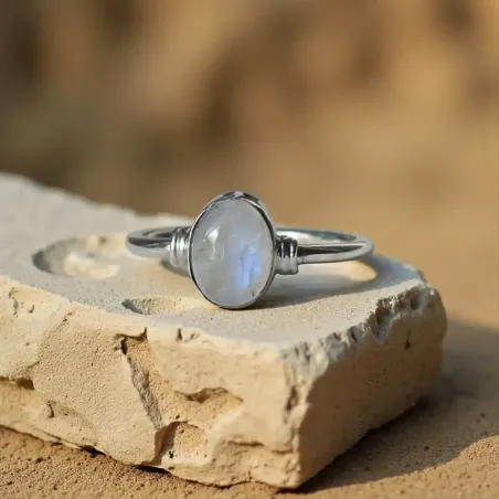 Bague Marisa Pierre de Lune – Intuition & Émotions Apaisées