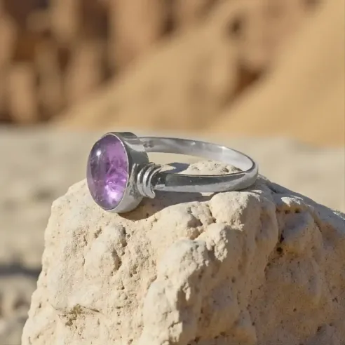 Bague Marisa Améthyste – Sérénité & Vision Intérieure