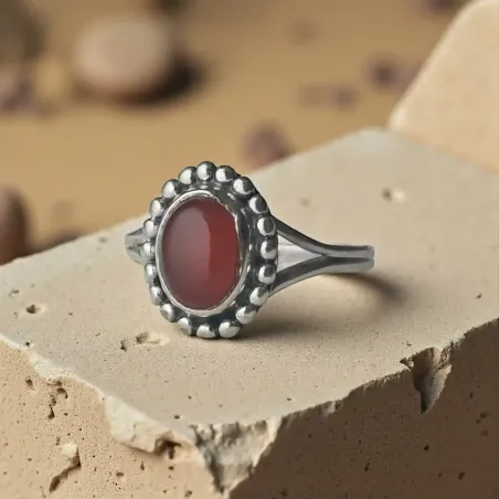 Bague Lior Cornaline – Créativité, Vitalité & Ancrage Doux