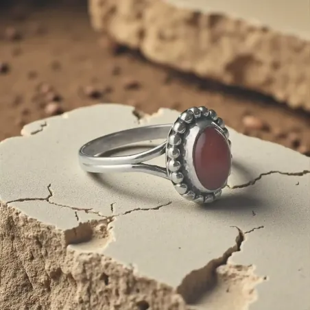 Bague Lior Cornaline – Créativité, Vitalité & Ancrage Doux