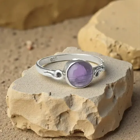 Bague Elrond Améthyste – Intuition & Élégance Naturelle