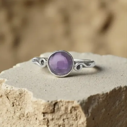Bague Elrond Améthyste – Intuition & Élégance Naturelle