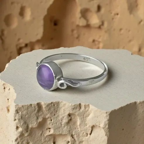 Bague Elrond Améthyste – Intuition & Élégance Naturelle
