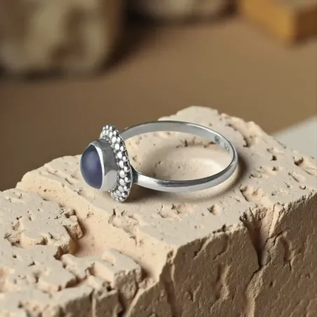 Bague Elariel Améthyste – Fleur d’Intuition & Harmonie Spirituelle