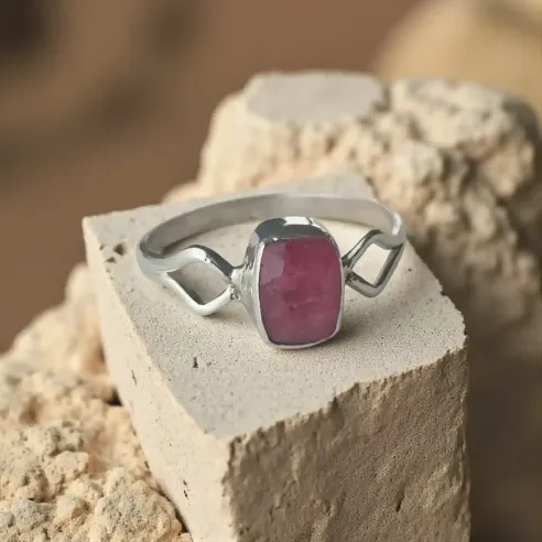 Bague Anwyn Rhodochrosite – Guérison & Douceur du Cœur