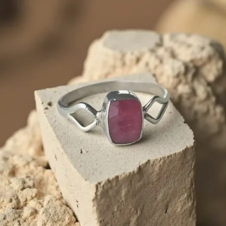 Bague Anwyn Rhodochrosite – Guérison & Douceur du Cœur