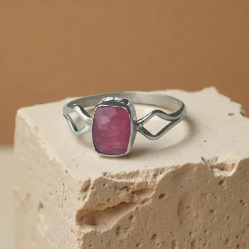 Bague Anwyn Rhodochrosite – Guérison & Douceur du Cœur