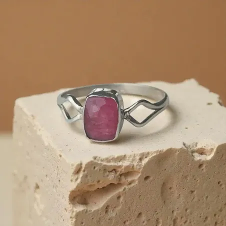 Bague Anwyn Rhodochrosite – Guérison & Douceur du Cœur