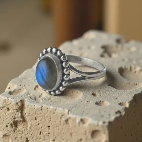Bague Lior Labradorite – Intuition & Protection Énergétique