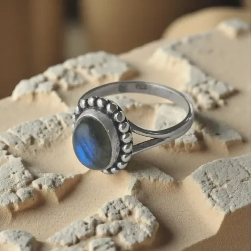 Bague Lior Labradorite – Intuition & Protection Énergétique