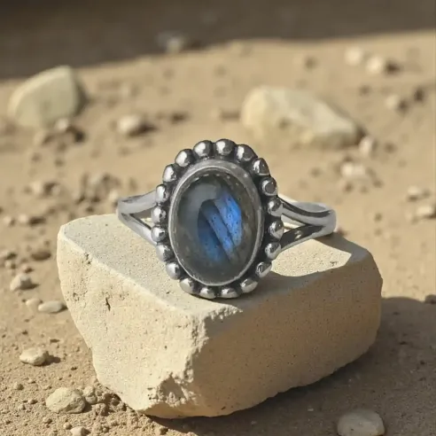 Bague Lior Labradorite – Intuition & Protection Énergétique