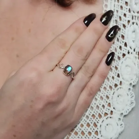 Bague Anwyn Labradorite – Intuition & Protection Énergétique