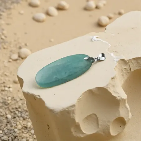 Pendentif Amazonite Ovale – Sérénité & Expression