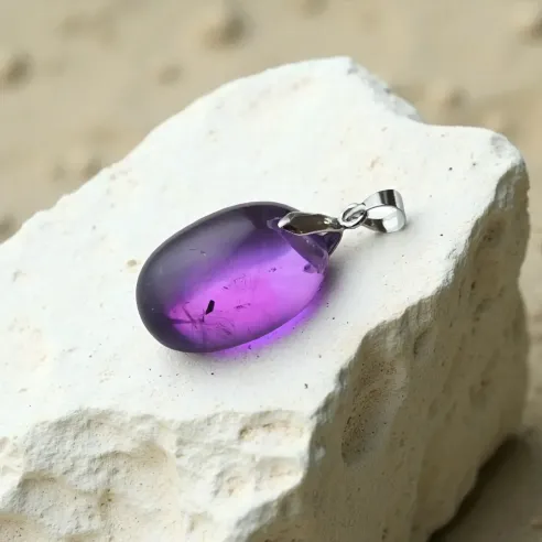 Pendentif Améthyste Béa – Intuition & Sérénité Spirituelle