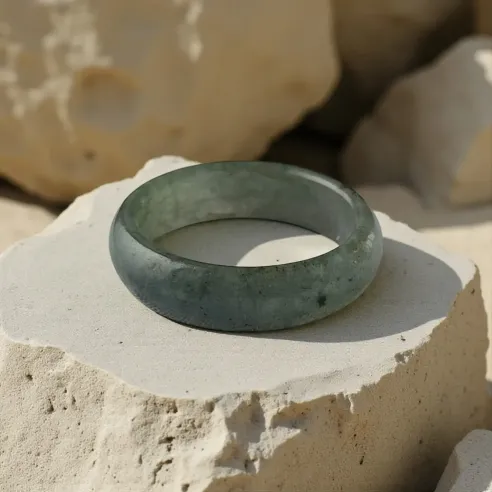 Anneau de Jade Naturel – chance & paix intérieure