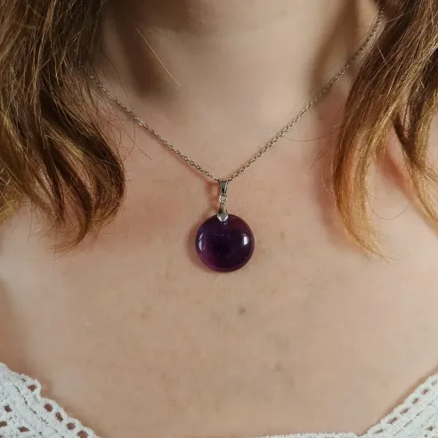 Pendentif Améthyste Anna – Calme Intérieur & Clairvoyance