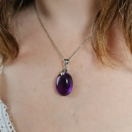Pendentif Améthyste Béa – Intuition & Sérénité Spirituelle
