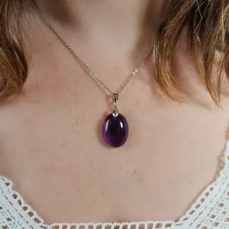 Pendentif Améthyste Béa – Intuition & Sérénité Spirituelle
