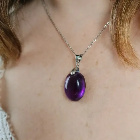Pendentif Améthyste Béa – Intuition & Sérénité Spirituelle