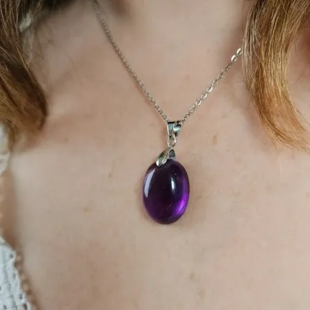 Pendentif Améthyste Béa – Intuition & Sérénité Spirituelle