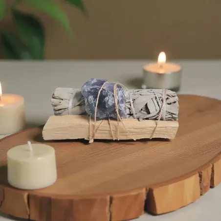 Trio Sacré Sauge, Palo Santo & Fluorite