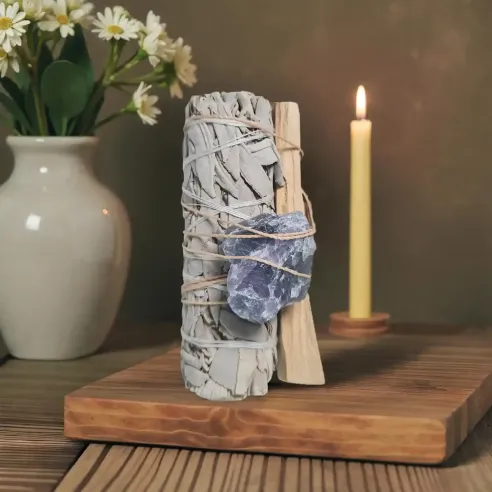 Trio Sacré Sauge, Palo Santo & Fluorite