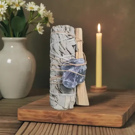 Trio Sacré Sauge, Palo Santo & Fluorite