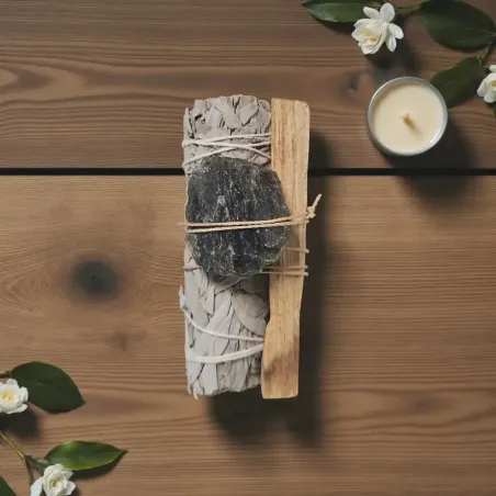Trio Sacré Sauge, Palo Santo & labradorite