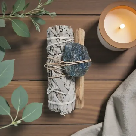 Trio Sacré Sauge, Palo Santo & labradorite