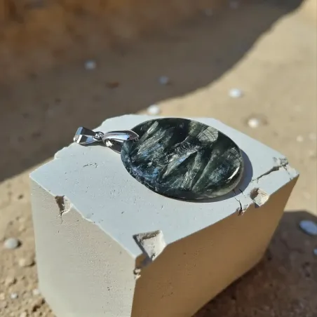 Pendentif Séraphinite Anayel – Connexion Angélique & Spirituel