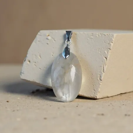 Pendentif Maelis Pierre de Lune – Intuition & Émotions Équilibrées