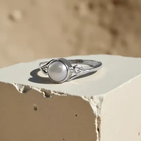 Bague Galaé Perle – Élégance Elfique & Harmonie Intérieure