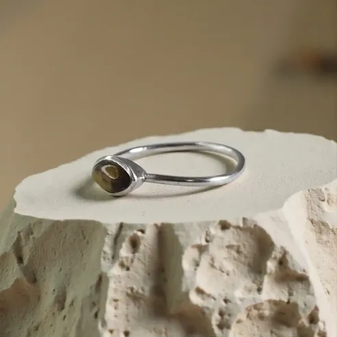 Bague Iris Oeil de Tigre – Ancrage & Protection Énergétique