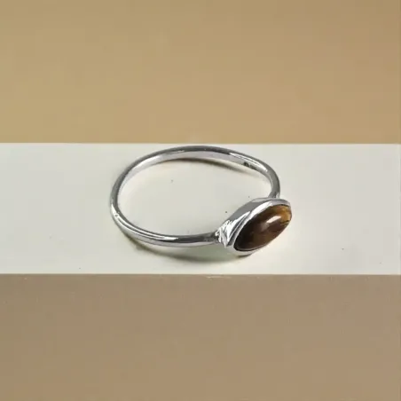 Bague Iris Oeil de Tigre – Ancrage & Protection Énergétique