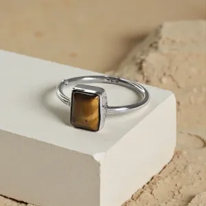 Bague Nyss Oeil de Tigre – Force & Protection Ancrée