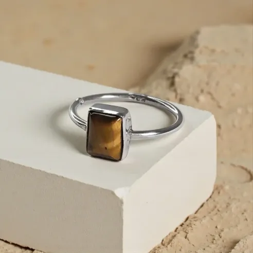 Bague Nyss Oeil de Tigre – Force & Protection Ancrée