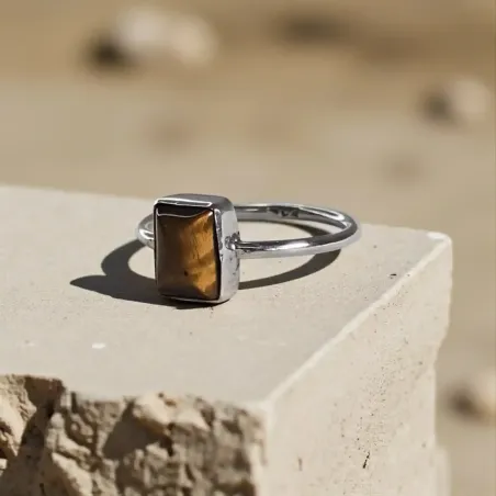 Bague Nyss Oeil de Tigre – Force & Protection Ancrée