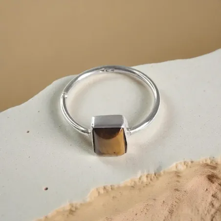 Bague Nyss Oeil de Tigre – Force & Protection Ancrée