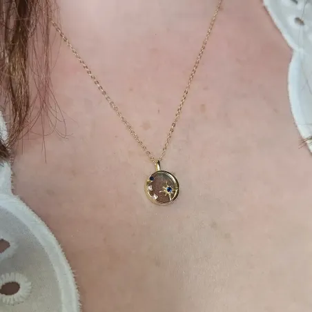 Collier Étoile Labradorite – Intuition & Protection