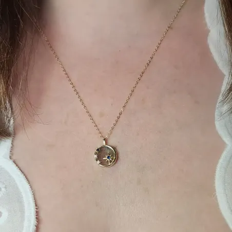 Collier Étoile Labradorite – Intuition & Protection