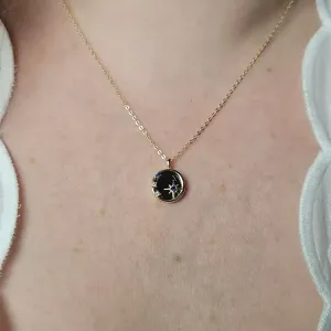 Collier Étoile Obsidienne Noire – Protection & Élégance