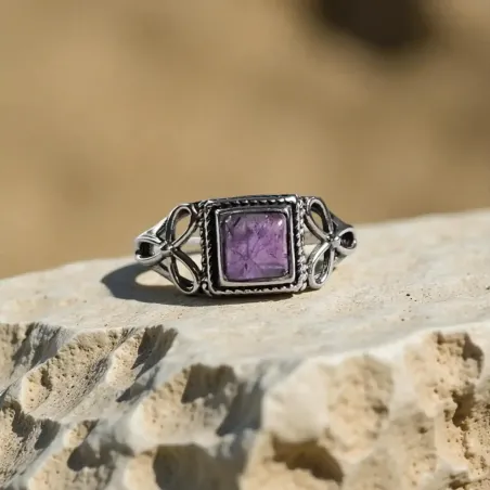 Bague Lysandre Améthyste – Intuition, Sérénité & Protection