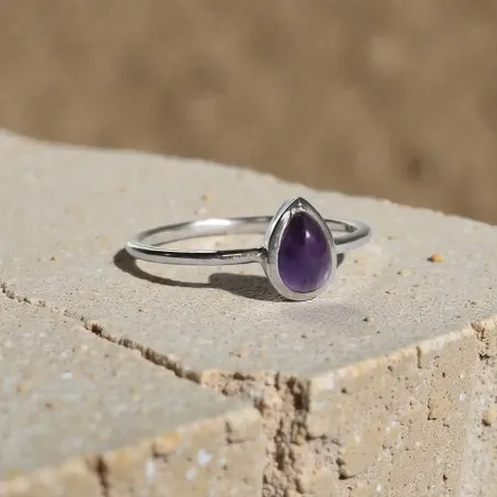 Bague Amélie Améthyste – Élégance & Harmonie Spirituelle