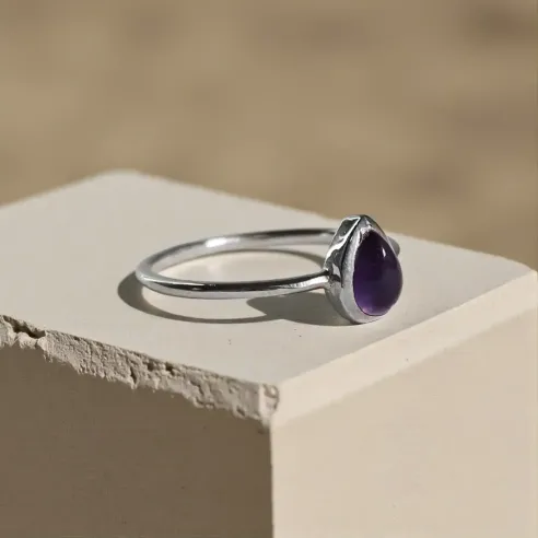 Bague Amélie Améthyste – Élégance & Harmonie Spirituelle