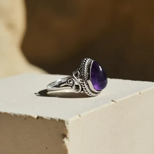 Bague Isalys Améthyste – Intuition & Sérénité Émotionnelle