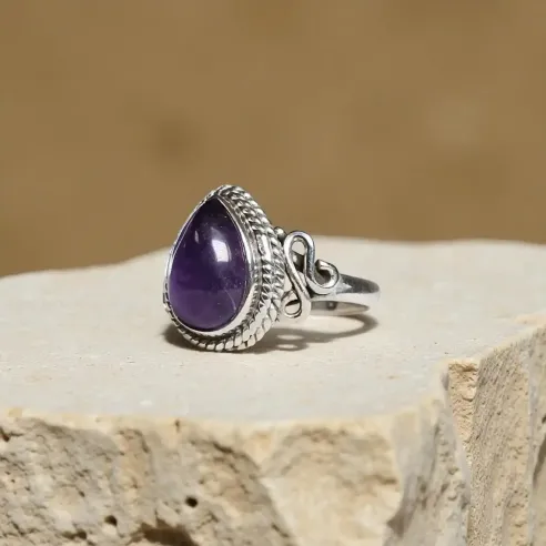 Bague Isalys Améthyste – Intuition & Sérénité Émotionnelle