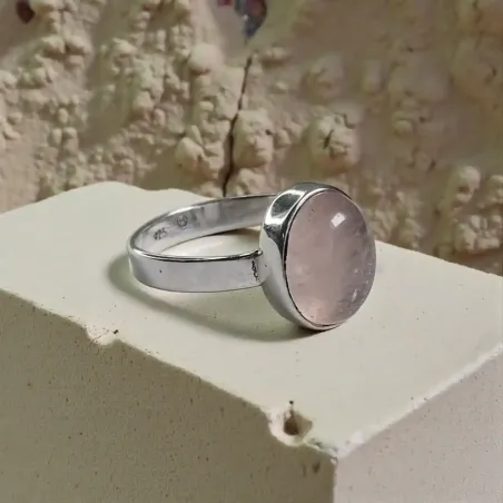 Bague Ysild Quartz Rose – Douceur & Ancrage Émotionnel