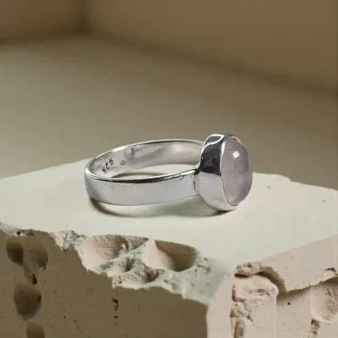 Bague Ysild Quartz Rose – Douceur & Ancrage Émotionnel