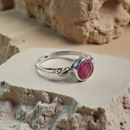 Bague Silwen Rhodochrosite – Harmonie du Cœur & Élégance